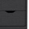 Homeroots 19" Black Wood Two Drawer Nightstand 526148 - alternate 13