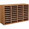 Safco Adjust Organizer, 39-1/4"x11-3/4"x24, 36 Compartment, Med Oak SAF9424MO - alternate 2
