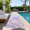 Homeroots 2' X 8' Gray and Purple Abstract Washable Non Skid Indoor Outdoor Runner Rug 559407 - alternate 7