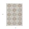 Homeroots 10' X 14' Ivory And Brown Floral Washable Indoor Outdoor Area Rug 610756 - alternate 9