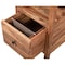 Homeroots 69" Brown Live Edge Solid Wood Writing Desk With Four Drawers 522095 - alternate 15