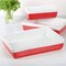 Martha Stewart 3 Piece Rectangular Stoneware Nesting Baker Set in Red 99433.03R - alternate 5