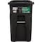 Toter 48 Gal. Black Outdoor Trash Can With Attached Lid & Wheels 79248-R2200 - alternate 5