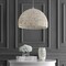 Jonathan Y Campana 20" 1-Light Bohemian Modern Woven Rope/Iron LED Pendant, Cream JYL6504A - alternate 14