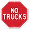 Signmission No Trucks, 6 Inch X 6 Inch, Plastic Sign OC-P-6-267 - alternate 1