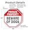 Signmission Private Property Beware of Dogs, 10 inch X 10 inch, Aluminum Metal Signs, 2PK OC-A-2PACK-10-151 - alternate 4