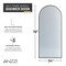 Anzzi Ember Series 74x 34in Framed Arch Fixed Shower Screen Door, Matte Black, 8mm Tempered Fluted Glass SD-AZ18-01MB-FL - alternate 21