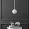 Jonathan Y Bleecker 7.75" Metal/Glass Globe LED Pendant, White JYL9528E - alternate 9