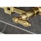 Kingston Brass Two-Handle Wall Mount Bridge Kitchen Faucet, Brushed Brass KS1267AL - alternate 5