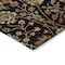 Homeroots 3' X 5' Black Brown And Red Floral Washable Indoor Outdoor Area Rug 603401 - alternate 9