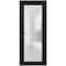 Vdomdoors Front Exterior Prehung FiberGlass Door Frosted Glass / Manux 8102 Matte Black / Office Commercial a MANUX8102EXD-BLK-W30 x H80-RH - alternate 1