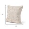 Homeroots 20" Cream And Beige Abstract Cotton Throw Pillow Cover with Texture 608195 - alternate 5