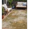 Homeroots 5' X 8' Copper And Ivory Abstract Washable Indoor Outdoor Area Rug 630622 - alternate 1