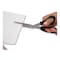 Westcott Value Line Stainless Steel Shears, 8" Long, 3.5" Cut Length, Crane-Style Black Handle, PK3 13402 - alternate 10