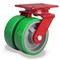 Hamilton Heavy Service Dual-Wheel Swivel Caster, 6" x 2" Duralast Polyurethane (95A) Wheels S-HS2-6DT - alternate 1
