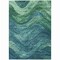 Homeroots 9' X 12' Teal Blue And Green Abstract Washable Indoor Outdoor Area Rug 618182 - alternate 7