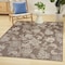 Homeroots 4' X 6' Brown And Ivory Floral Indoor Outdoor Area Rug 552498 - alternate 7