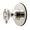 Kingston Brass Single-Handle Six-Way Diverter Valve with Knurled Handle and Round Trim Kit, Polished Nickel KS4036RKZ - alternate 1