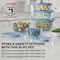 Pyrex Simply Store Tinted Blue Round Storage Set with Blue Plastic Lids, 10-Piece 1149600 - alternate 4