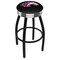 Holland Bar Stool Co 30" Blk Wrinkle Southern Illinois Swivel Bar Stool, Chrome Ring L8B3C30SouIll - alternate 1