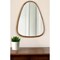 Homeroots 37" Brown Abstract Wood Framed Accent Mirror 485080 - alternate 4