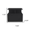 Homeroots 12" Black Wood One Drawer Floating Nightstand 526152 - alternate 13