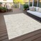 Homeroots 10' X 14' Ivory And Taupe Geometric Washable Indoor Outdoor Area Rug 614082 - alternate 9