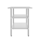 Flash Furniture 72 x 30 Stainless Steel Work Table-2 Undershelves NH-WT-GU-3072-GG - alternate 8
