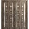 Sartodoors Sliding Closet Double Bi-fold Doors Oak Solid Core Modern Interior QUADRO4088DBF-AKA-72 x 84 (4* 18x84) - alternate 1