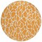 Homeroots 8' Orange And Ivory Round Geometric Washable Indoor Outdoor Area Rug 599300 - alternate 8