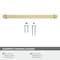 Amerock Overton 8-13/16 in 224 mm Center-to-Center Brushed Gold/Satin Nickel Cabinet Pull BP36684BGLG10 - alternate 5