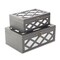 Homeroots Set of Two Black And White Wood And Mirrored Glass Box With Lid, 2PK 489379 - alternate 5
