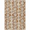 Homeroots 3' X 5' Copper And Ivory Abstract Washable Indoor Outdoor Area Rug 614149 - alternate 1