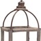 Homeroots Set of Two Natural And Gray Geometric Glass Wood And Metal Floor Lantern Candle Holders, 2PK 517574 - alternate 4