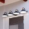 Vaxcel Akron 4 Light Matte Black with Gold Brass Industrial Bathroom Vanity Wall Fixture - Metal Shades W0437 - alternate 1