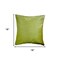 Homeroots 18" Lime Green Cowhide Throw Pillow 544593 - alternate 5