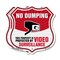 Signmission No Dumping Shield Sign This Property Is, 12 inch X 12 inch, Plastic Sign, 2PK SHI-P-2PACK-12-393 - alternate 1