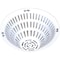 Safety Technology International Smoke Detector Guard, Steel, Flush Mount, 9 in W x 9 in H x 3 1/8 in D, White STI-8200-W - alternate 1