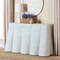 Bali & Pari Palm Bohemian White Scallop Rattan Console Table 252-14099-ZORO - alternate 9