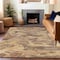 Homeroots 10' X 14' Copper And Orange Abstract Washable Indoor Outdoor Area Rug 609237 - alternate 7