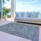 Homeroots 8' X 10' Blue Medallion Washable Indoor Outdoor Area Rug 608001 - alternate 9