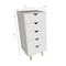 Homeroots 16" White Solid Wood Five Drawer Lingerie Chest 522812 - alternate 8