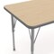 Flash Furniture Wren 48 in x 24 in Adjustable Height Activity Table, Thermal Laminate Top, Short Legs, Light Natural XU-A2448-REC-LTNAT-T-P-GG - alternate 10