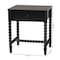Baxton Studio Brantley Spindle Nightstand, Black 272-14805-ZORO - alternate 8