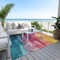 Homeroots 5' X 8' Merlot And Blush Abstract Washable Indoor Outdoor Area Rug 610944 - alternate 8