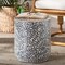 Bali & Pari Marilla Coastal Black and White Mother of Pearl Capiz Shell Ottoman Footstool 252-13982-ZORO - alternate 6