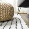 Jonathan Y Petra Abstract Stripe Geometric Shag White/Gray 2 ft. x 8 ft. Runner Rug MOH407A-28 - alternate 8