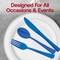 Smarty Had A Party Blue Disposable Plastic Party Forks, 600PK 410F-B-CASE - alternate 9