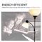 Newhouse Lighting 71in Torchiere William Standing Floor Lamp, Two-in-One Reading Light for Bedroom/Living Room, Black NHFL-WI-BK - alternate 10