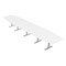 Skutchi Designs 20 Person Conference Table With Power Unit | 20' Boat Table | Harmony Series HAR-BOT-48X240-T-W960-NA - alternate 1